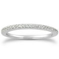 thumbnail image 1 of 14k White Gold Fancy Engraved Pave Diamond Wedding Ring Band Size 7, 1 of 3