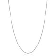 thumbnail image 1 of KoolJewelry 14k White Gold Filled Round Wheat Chain Pendant Necklace (0.8 mm, 18 inch), 1 of 7