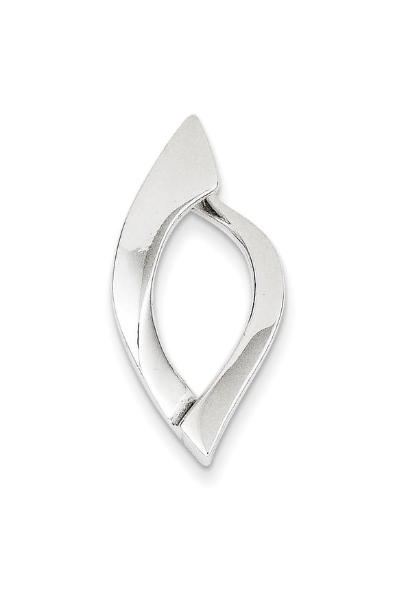 14k White Gold Fits up to 8mm Regular, 10mm Fancy Reversible Omega Slide