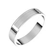 thumbnail image 1 of 14k White Gold Flat 4mm Ultra-lightweight Flat Ultra-light Band Size 8 Ring for Women and Men, 1 of 2