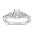 thumbnail image 1 of 14k White Gold Freshwater Cultured Pearl And Diamond Ring, 1 of 6