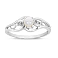 thumbnail image 1 of 14k White Gold Freshwater Cultured Pearl And Diamond Ring, 1 of 6