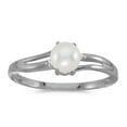 thumbnail image 1 of 14k White Gold Freshwater Cultured Pearl And Diamond Ring, 1 of 2