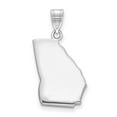 thumbnail image 1 of 14k White Gold GA State Pendant Bail Only, 1 of 3