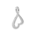 thumbnail image 1 of 14k White Gold Heart Infinity Pendant Necklace for Women, Modern Minimalist Jewelry with Open Design Symbolizing Eternal Love and Unity, Elegant for Everyday Wear or Special Occasions, 1 of 6