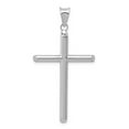 thumbnail image 1 of 14k White Gold Polished Hollow Religious Faith Cross Pendant Necklace Measures 46x24mm Wide - Pendant for Women, 1 of 4