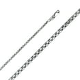 thumbnail image 1 of 14k White Gold Hollow Half Round Box 1.8mm Necklace 20 Inch Pendant Necklace for Women - 3.9 Grams, 1 of 2