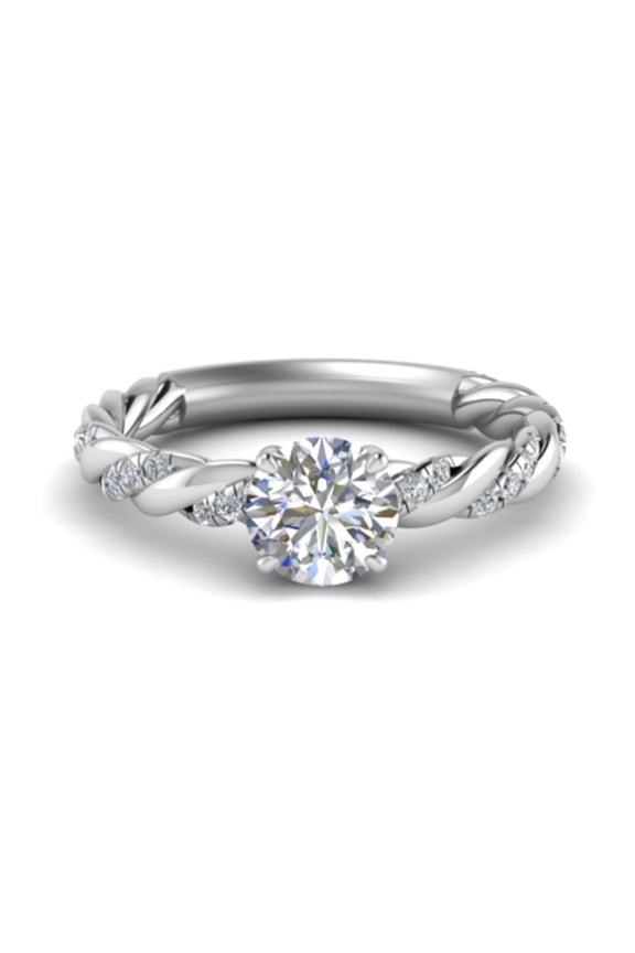 14k White Gold IGI / GIA Certified Lab Grown Diamond 0.70 Ct Ring for Women All Sizes Available
