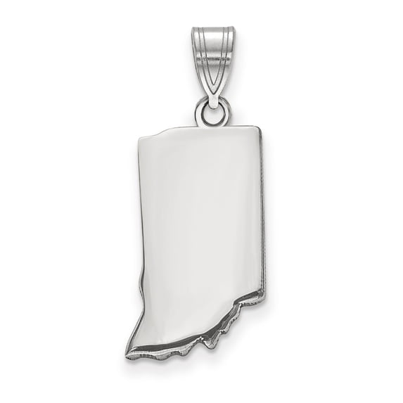 14k White Gold IN State Pendant Bail Only