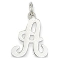 thumbnail image 1 of 14k White Gold Initial A Charm, 1 of 3