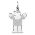 thumbnail image 1 of 14k White Gold Kid Charm, 1 of 1