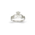 thumbnail image 1 of 14k White Gold Ladies Claddagh Ring, 1 of 2