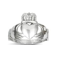 thumbnail image 1 of 14k White Gold Ladies Claddagh Ring, 1 of 2