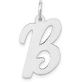 thumbnail image 1 of 14k White Gold Large Script Letter B Initial Charm - 17.85mm, 1 of 6