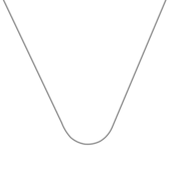 14k White Gold Lite Snake Chain Necklace 1mm Lobster Claw Closure - 3.5 Grams - 24 Inch