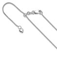 thumbnail image 1 of 14k White Gold Lobster Claw Closure Adjustable Wheat Chain Necklace 30 Inch 1mm Wide Chain Necklace for Women and Men, 1 of 2