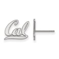 thumbnail image 1 of 14k White Gold LogoArt University of California Berkeley Extra Small Post Earrings Q4W007UCB, 1 of 3