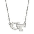 thumbnail image 1 of 14k White Gold Logoart Georgia Institute Of Technology Small Pendant Necklace, 1 of 5