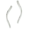 thumbnail image 1 of 14k White Gold Long Curled Post Earrings 14k White Gold Earrings, 1 of 1