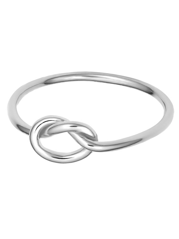 14k White Gold Love Knot Ring