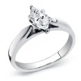 thumbnail image 1 of 14k White Gold Marquise Cut Diamond Solitaire Ring 0.90 cttw. (G-H Color, SI Clarity) Size 6.5, 1 of 1
