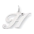 thumbnail image 1 of 14k White Gold Medium Fancy Script Initial H Charm, 1 of 3
