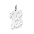 thumbnail image 1 of 14k White Gold Medium Script Initial B Charm, 1 of 4