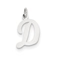 thumbnail image 1 of 14k White Gold Medium Script Initial D Charm, 1 of 4
