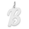 thumbnail image 1 of FJC Finejewelers 14k White Gold Medium Script Initial B Charm, 1 of 4