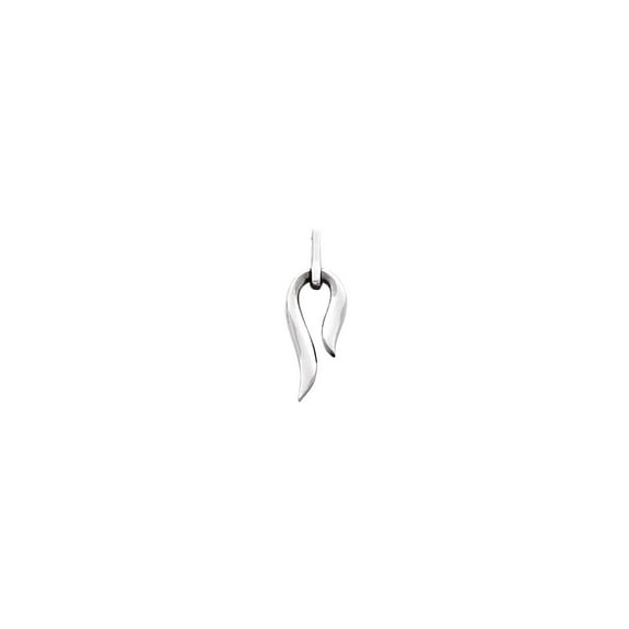 14k White Gold Metal Fashion Pendant Necklace Pendant for Women - .9 Grams