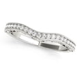 thumbnail image 1 of 14k White Gold Milgrained Diamond Wedding Band 1/5 cttw SZ 4.5, 1 of 2