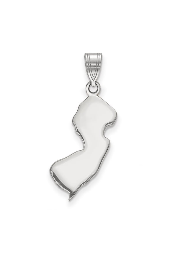 14k White Gold NJ State Pendant Bail Only