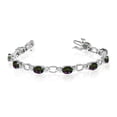 thumbnail image 1 of 14k White Gold Natural Mystic-Topaz And Diamond Tennis Bracelet, 1 of 3