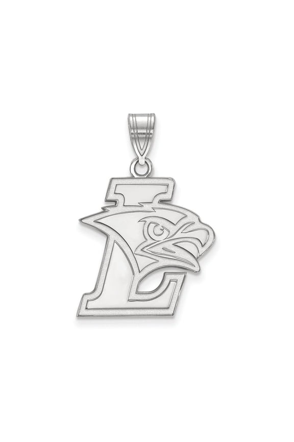 14k White Gold Official Licensed Collegiate Lehigh University (LU) Large Pendant