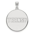 thumbnail image 1 of 14k White Gold Official Licensed Collegiate Transylvania University (TU) XL Disc Pendant, 1 of 4