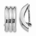 thumbnail image 1 of 14k White Gold Omega Clip Non-pierced Earrings, 1 of 4