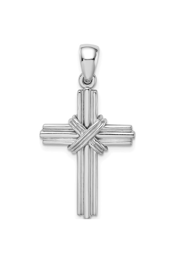 14k White Gold Passion Cross Pendant Solid Casted Polished Classic Graceful Vibrant A thoughtful gift for anniversaries birthdays or special occasions