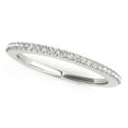 thumbnail image 1 of 14k White Gold Pave Scallop Setting Diamond Wedding Band 1/8 cttw SZ 7, 1 of 2