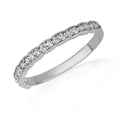 thumbnail image 1 of 14k White Gold Pave Set Diamond Band Ring (Size 6.5), 1 of 2
