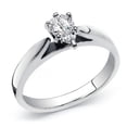 thumbnail image 1 of 14k White Gold Pear Cut Diamond Solitaire Ring 1.25 cttw. (G-H Color, SI Clarity) Size 5, 1 of 1