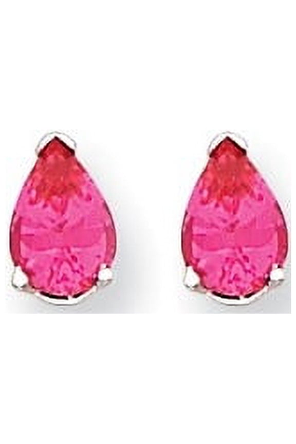 14k White Gold Pink Spinel Earrings, Gem Ctw.1.7