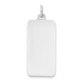 thumbnail image 1 of 14k White Gold Plain .018 Gauge Rectangular Engravable Dog Tag, 1 of 2