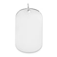 thumbnail image 1 of 14k White Gold Plain 34.6x20.7mm .035 Gauge Engraveable Dog Tag Disc Charm XWM621/35, 1 of 2
