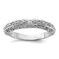 thumbnail image 1 of 14k White Gold Polished Anniversary Band Ring Size 6 Anniversary Ring for Women and Men - 4.0 Grams, 1 of 2