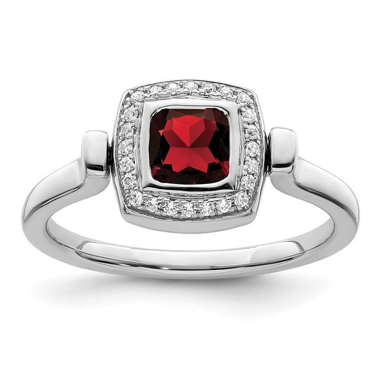 Garnet cheap ring walmart