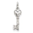 thumbnail image 1 of 14k White Gold Polished Key Charm Pendant Necklace Measures 25x7.3mm Jewelry Gifts for Women, 1 of 2