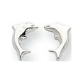 thumbnail image 1 of 14k White Gold Polished Open back Post Earrings Small Dolphin Earrings Measures 8x6mm Jewelry Gifts for Women, 1 of 3