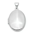 thumbnail image 1 of 14k White Gold Polished Oval Locket, 1 of 3