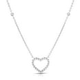 thumbnail image 1 of 14k White Gold Polished Popcorn Necklace With Lobster Clasp 18 Inch Pendant Necklace for Women, 1 of 2