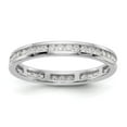 thumbnail image 1 of 14k White Gold Polished Size 7 Channel-set 1/2 carat Diamond Complete Eternity Band, 1 of 6